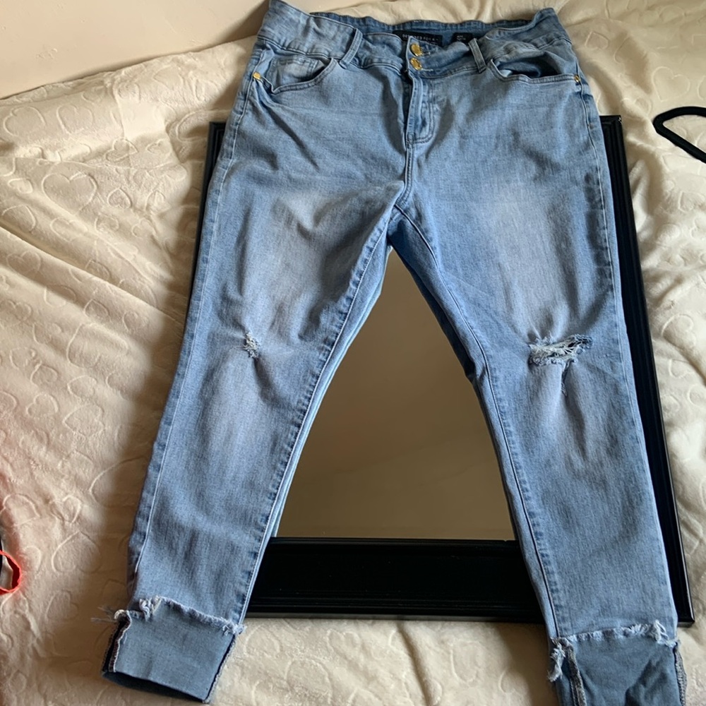 City Chic Ashe high rise crop jeans